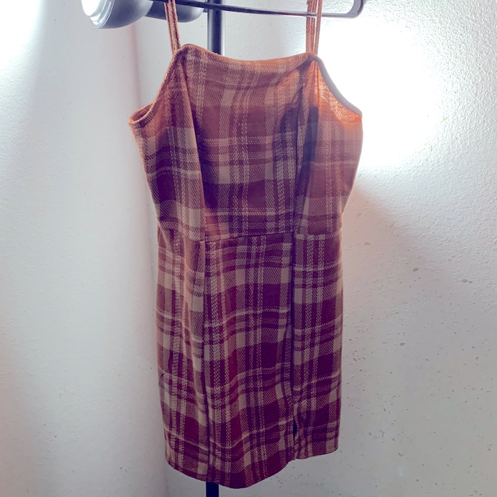 Brownish pink mini dress
